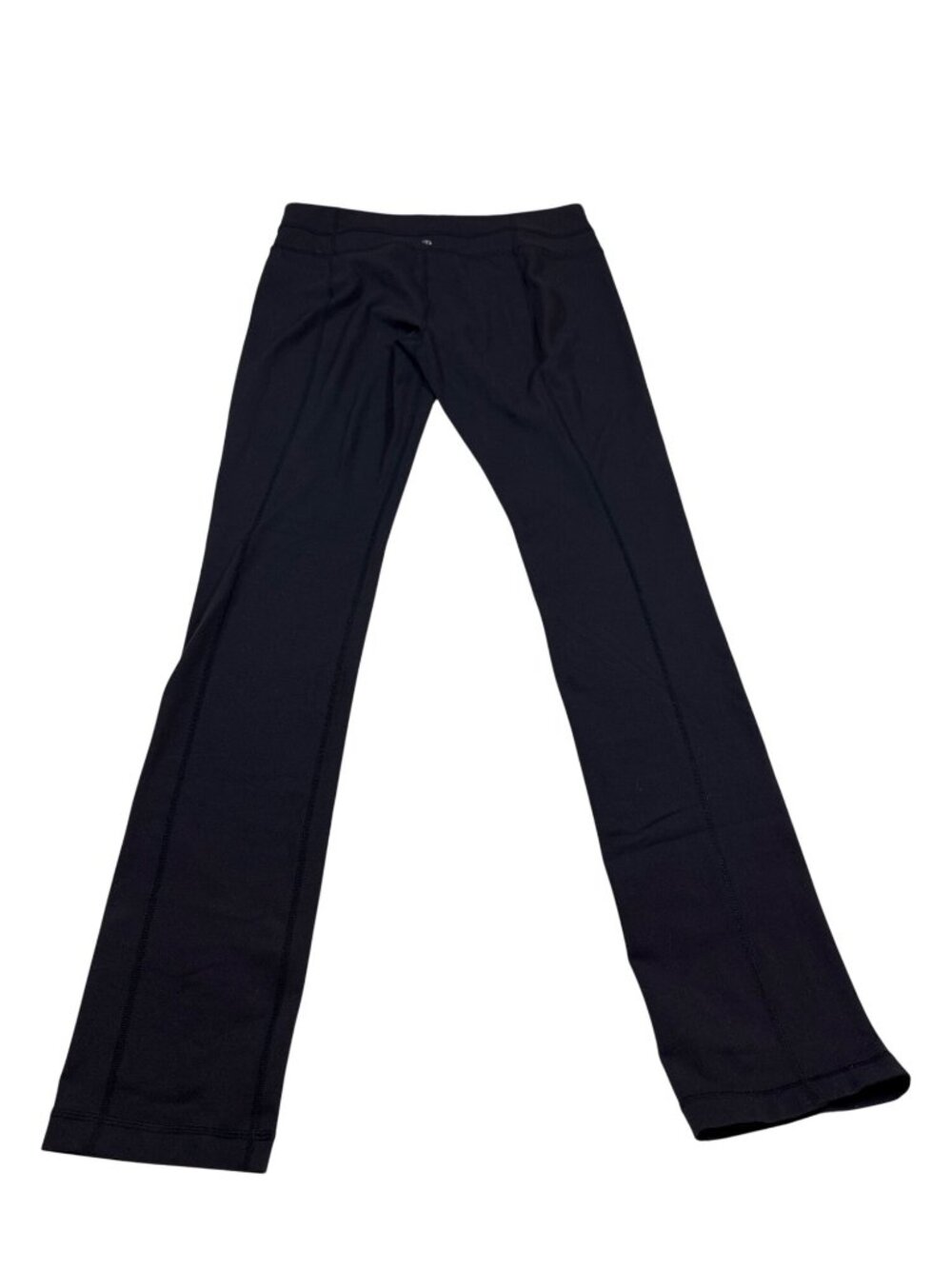 Lululemon Womens Black Straight Leg Yoga Pant 10 Ap.  33” Inseam Stretch (OO735)